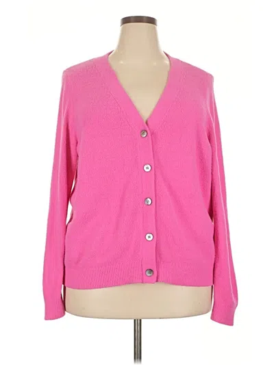 Pre-owned The Drop Cardigan Sweater In Pink