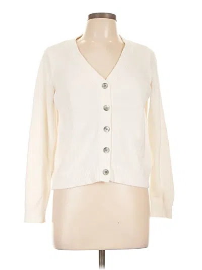 Pre-owned The Drop Cardigan Sweater In White