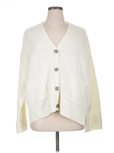 Pre-owned The Drop Cardigan Sweater In White