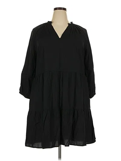 Pre-owned The Drop Casual Dress In Black