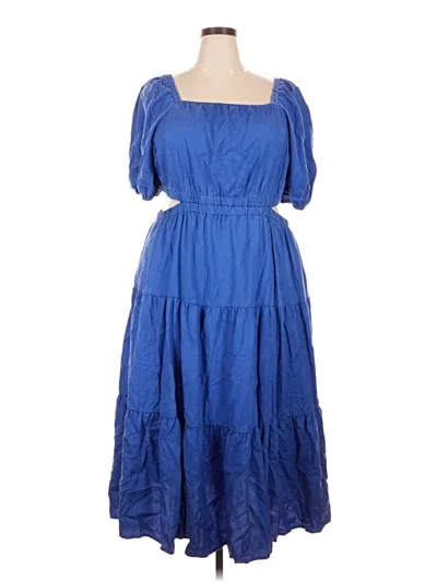 Pre-owned The Drop Casual Dress In Blue