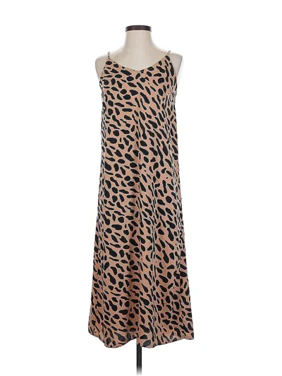 Pre-owned The Drop Casual Dress In Brown