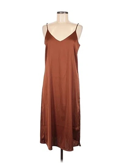 Pre-owned The Drop Casual Dress In Brown