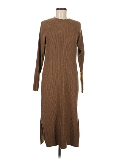 Pre-owned The Drop Casual Dress In Brown