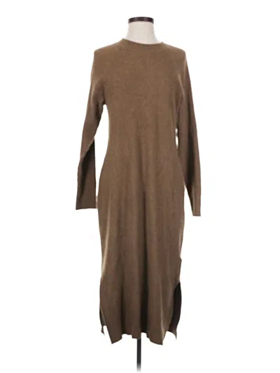 Pre-owned The Drop Casual Dress In Brown