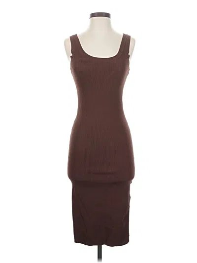Pre-owned The Drop Casual Dress In Brown