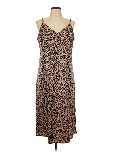 Pre-owned The Drop Casual Dress In Brown