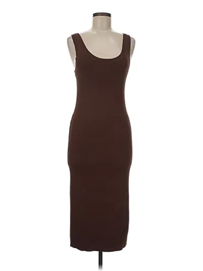 Pre-owned The Drop Casual Dress In Brown