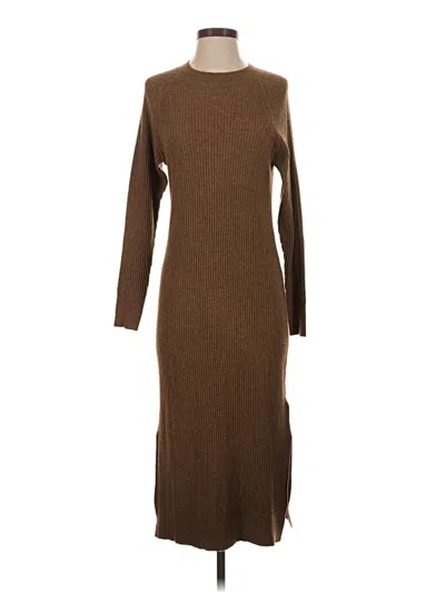 Pre-owned The Drop Casual Dress In Brown
