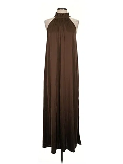 Pre-owned The Drop Casual Dress In Brown