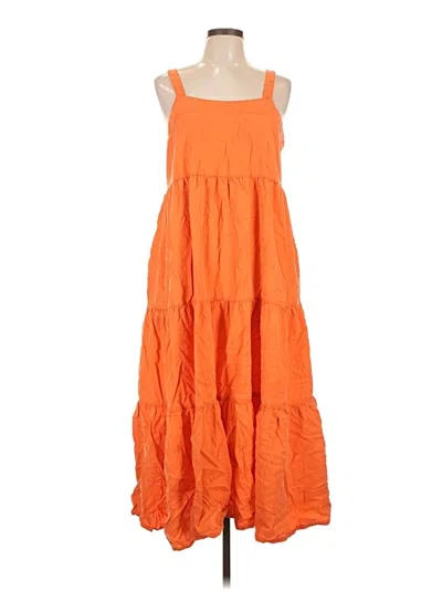 Pre-owned The Drop Casual Dress In Orange