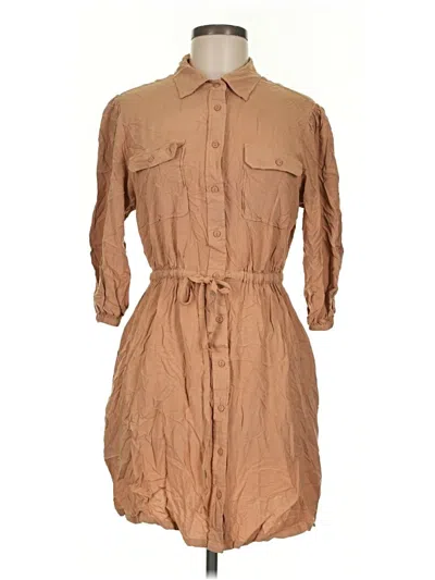 Pre-owned The Drop Casual Dress In Tan