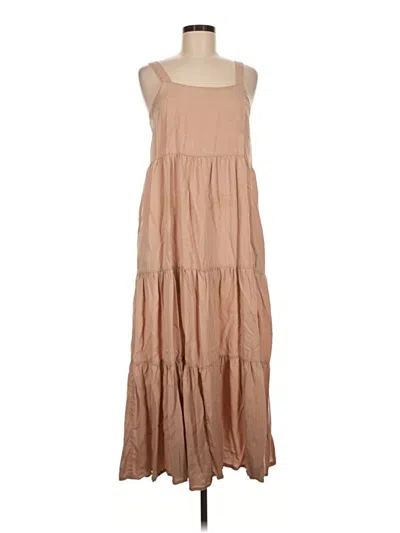 Pre-owned The Drop Casual Dress In Tan