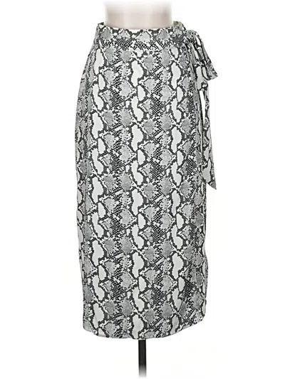Pre-owned The Drop Casual Skirt In Silver
