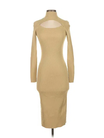 Pre-owned The Drop Cocktail Dress In Brown