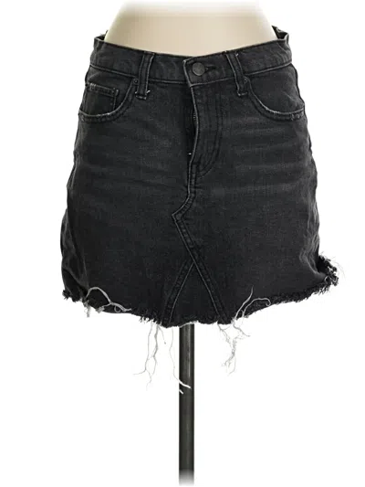 Pre-owned The Drop Denim Skirt In Black