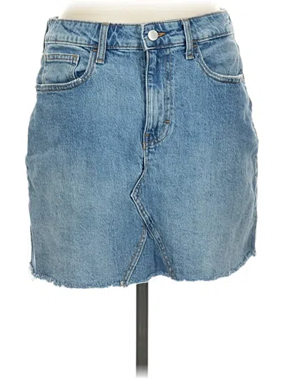 Pre-owned The Drop Denim Skirt In Blue