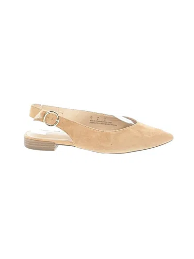 Pre-owned The Drop Flats In Tan