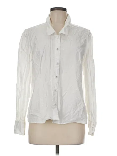 Pre-owned The Drop Long Sleeve Blouse In Ivory