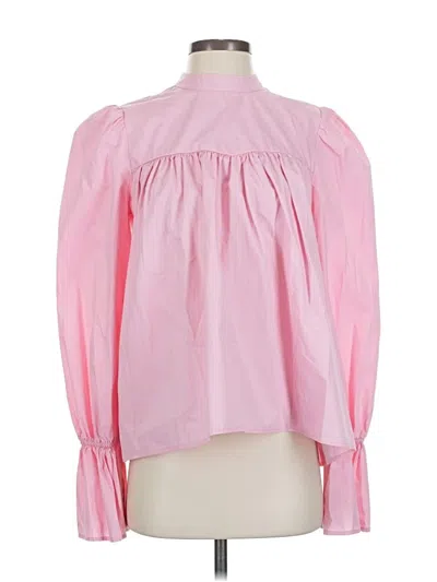 Pre-owned The Drop Long Sleeve Blouse In Pink