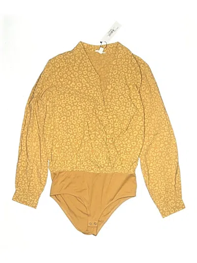 Pre-owned The Drop Long Sleeve Blouse In Yellow