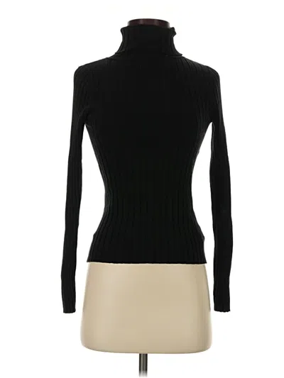 Pre-owned The Drop Long Sleeve Top Black Turtleneck Tops
