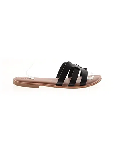 Pre-owned The Drop Sandals In Black
