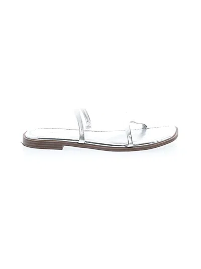 Pre-owned The Drop Sandals In Silver