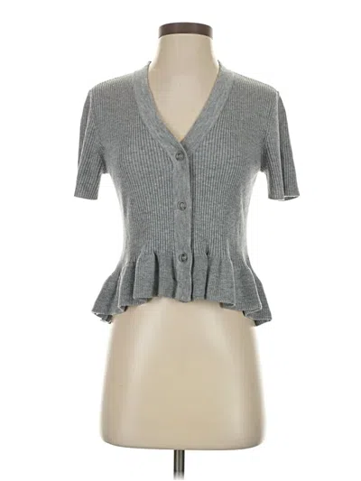 Pre-owned The Drop Short Sleeve Top Gray Sweetheart Neckline Tops
