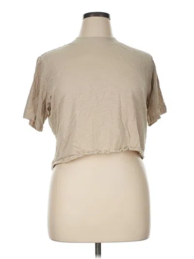 Pre-owned The Drop Short Sleeve Turtleneck In Tan