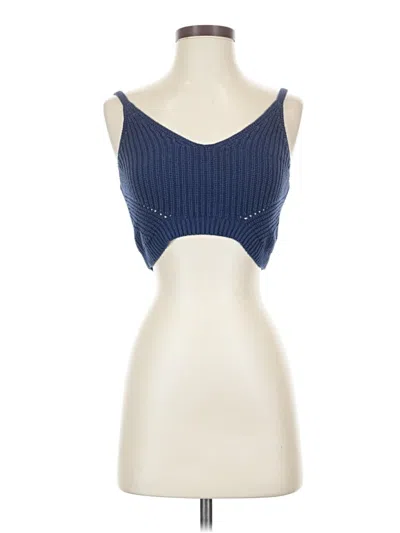 Pre-owned The Drop Sleeveless Top Blue Sweetheart Neckline Tops