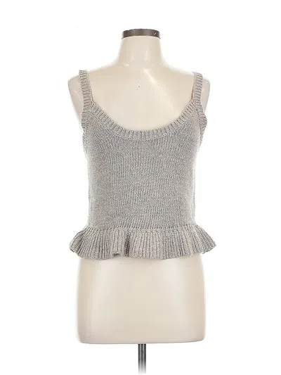 Pre-owned The Drop Sleeveless Top Gray Sweetheart Neckline Tops