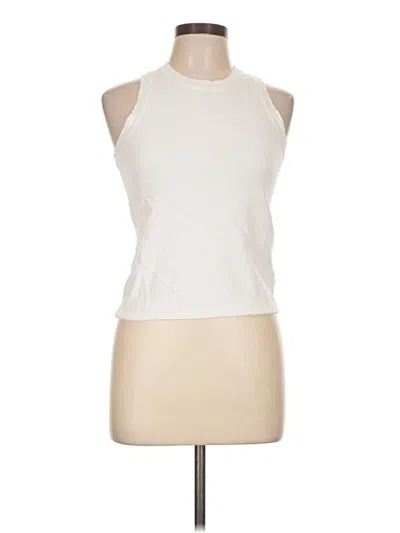 Pre-owned The Drop Sleeveless Top Ivory Halter Neckline Tops