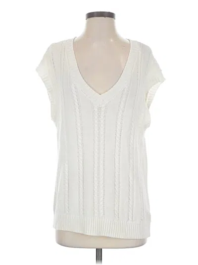 Pre-owned The Drop Sweater Vest In Ivory