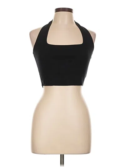 Pre-owned The Drop Tank Top Black Halter Neckline Tops
