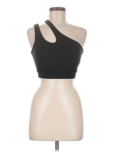 Pre-owned The Drop Tank Top Black One Shoulder Neckline Tops