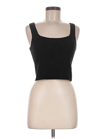 Pre-owned The Drop Tank Top Black Strapless Neckline Tops