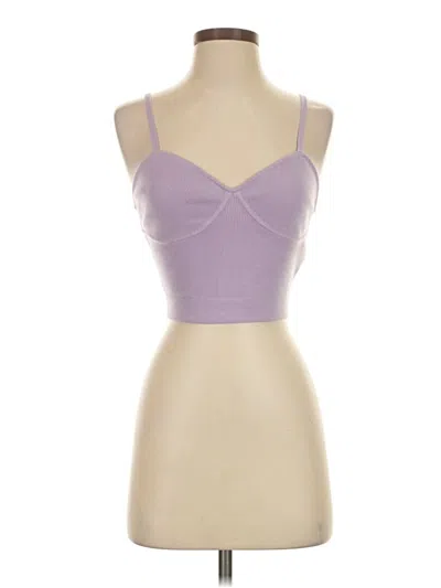 Pre-owned The Drop Tank Top Purple Strapless Neckline Tops