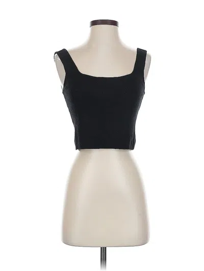 Pre-owned The Drop Tube Top Black Strapless Neckline Tops