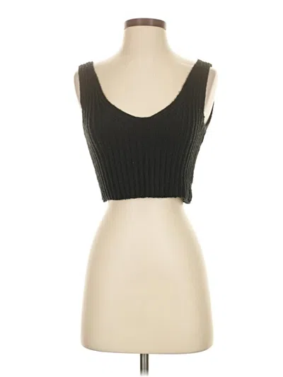 Pre-owned The Drop Tube Top Black Strapless Neckline Tops