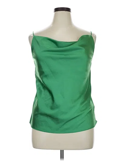 Pre-owned The Drop Tube Top Green Strapless Neckline Tops