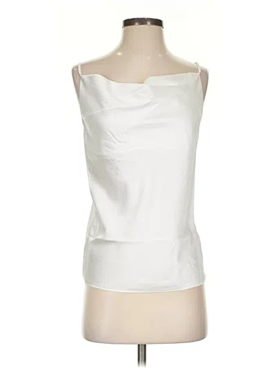 Pre-owned The Drop Tube Top Ivory Strapless Neckline Tops In White