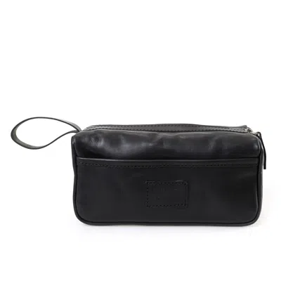 The Dust Company Mod 167 Dopp Kit In Cuoio Black In Brown
