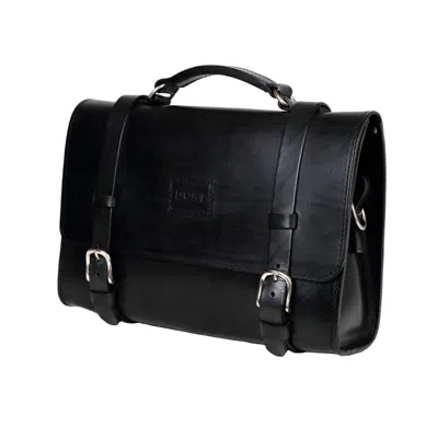 The Dust Company Mod 119 Briefcase In Cuoio Black