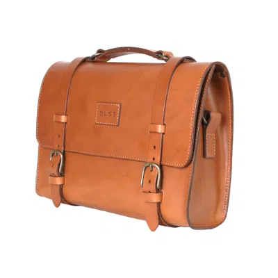 The Dust Company Men's Leather Briefcase In Vintage Brown