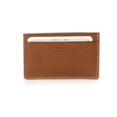 The Dust Company Men's Leather Cardholders Cuoio Brown In Green