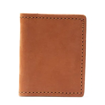 The Dust Company Men's Leather Cardholders In Heritage Brown New York Style