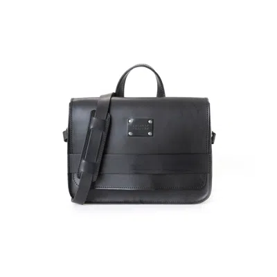 The Dust Company Mod 160 Messenger Bag In Cuoio Black