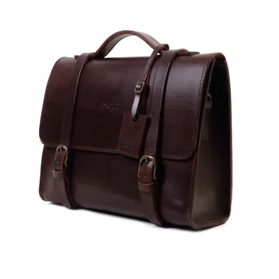 The Dust Company Women's Brown Leather Briefcase Havana Mod 125