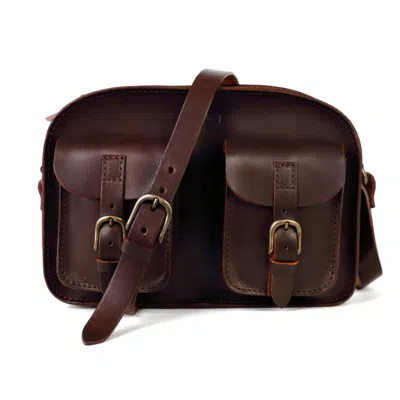 The Dust Company Women's Brown Leather Crossbody In Cuoio Havana